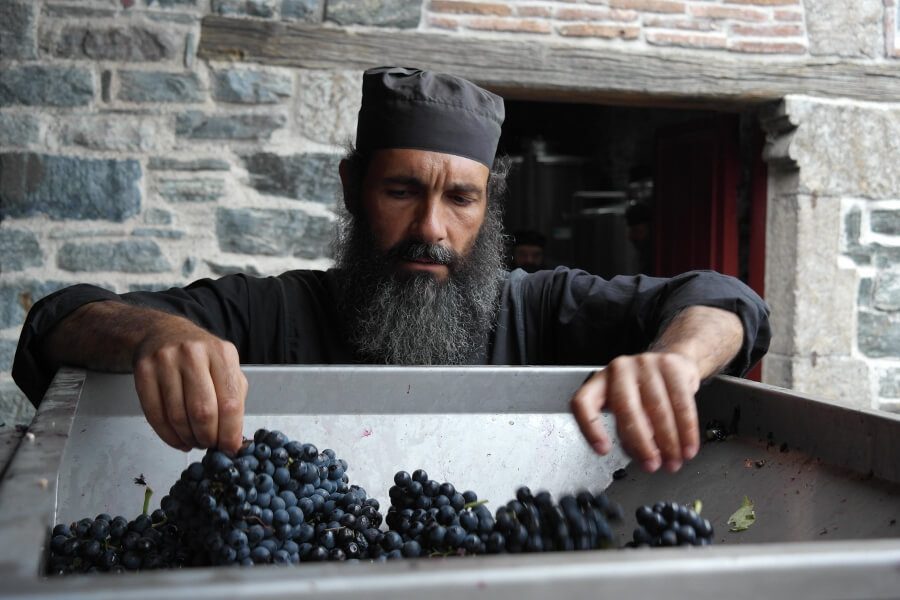 On a Wine and a Prayer: Notes from the monastic cellars of Mt. Athos