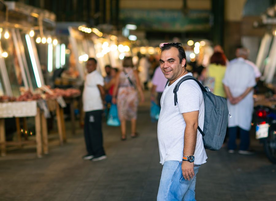 Stroll through Athinas Market with Chef Nikos Karathanos