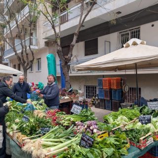 Greens, Culinary Tips & Athenian Wisdom at Nikos Markou’s Kolonaki Stall