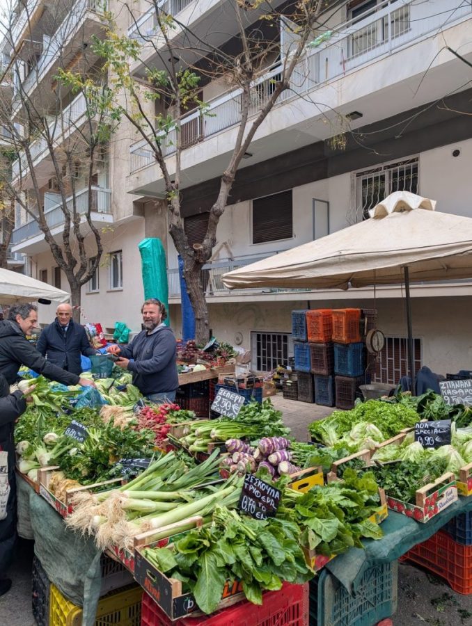 Greens, Culinary Tips & Athenian Wisdom at Nikos Markou’s Kolonaki Stall